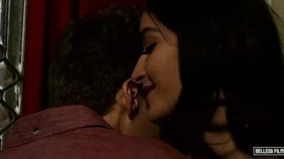 Emily Willis and Michael Vegas - Passionate Good Night kisses