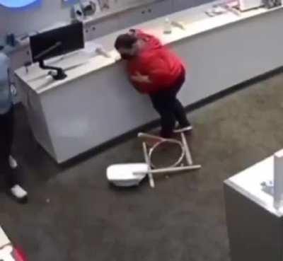 The force was too much