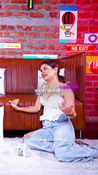 Avneet Kaur ka edit while she says something really witty and funny. (I'm dying of laughter) 😑