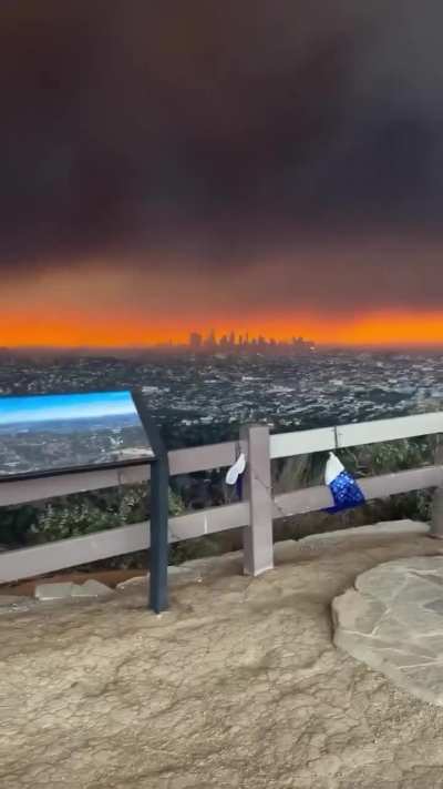 The sky over Los Angeles looks like the apocalypse