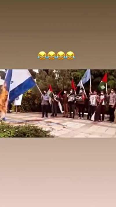 Flag burning gone wrong