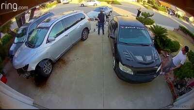 3 in one go - family friend's driveway.