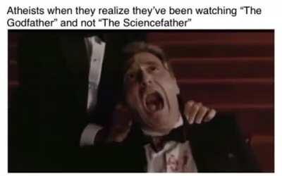 I heard at the end of The Sciencefather they discuss evolution isntead of the baptism scene