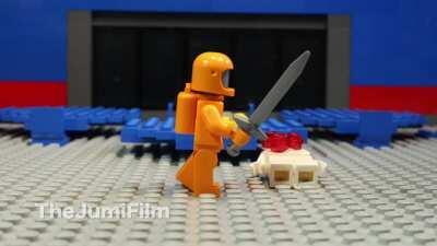 Some custom kill animations in Lego stop motion