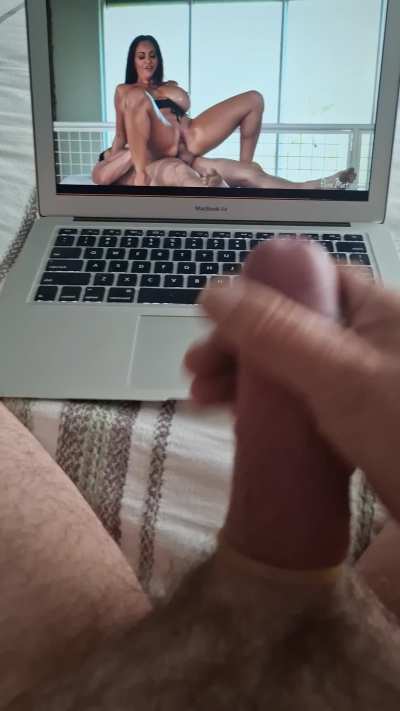 Jerking Ava Adams again