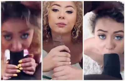 Allie Addison With 3 Big Black Ones