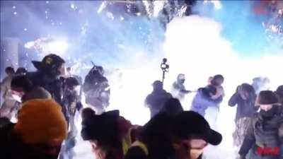 Some terrorist at protest in Slovakia