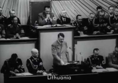 Franklin D. Roosevelt sent a list of countries that he should not attack. This was Hitler response