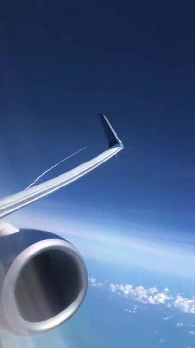 My plane happened to be flying by Cape Canaveral during the Atlas V launch