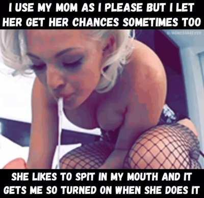 Mom having fun with her son 😏