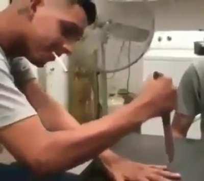 You can't see him die, but I can't guarantee he did.