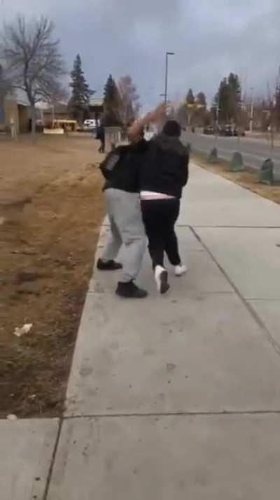 fight after the kid in green called the other kid a monkey