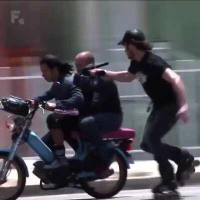 This camera man is on another level