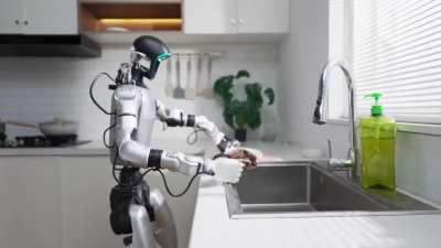 The robotics company Unitree has released a video about their full-body teleoperation platform. A more primitive version of what was shown in movies like Surrogates or Real Steel. The robot will either move like the human operator in real time or learn to