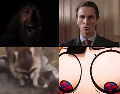 The 4 choas gods watching all the semi competent primarchs join the emporer, and thier stuck with the smelly man and angry boy