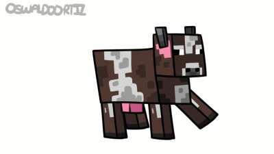 Polish Minecraft cow animation i made for fun