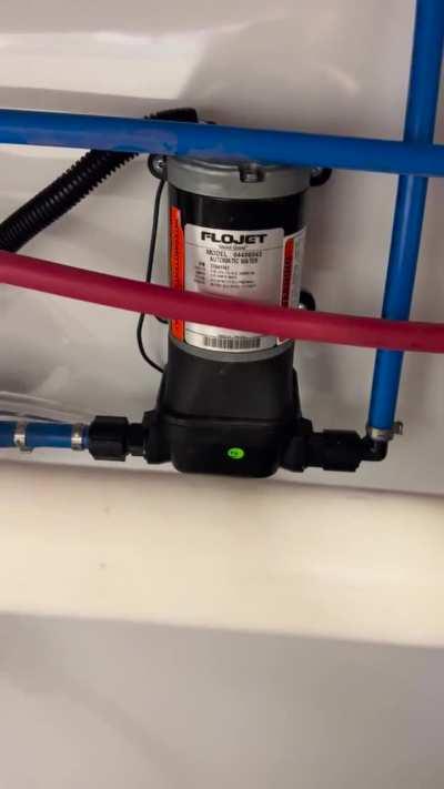 Water pump is very noisy in trailer