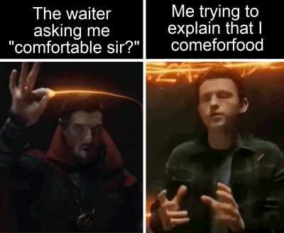 I want food, not table