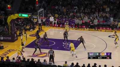 [Highlight] LeBron finds Russ, Russ passes to LeBron for the slam