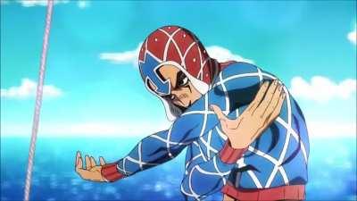 I found a 4 second long clip of Araki dancing and made this.