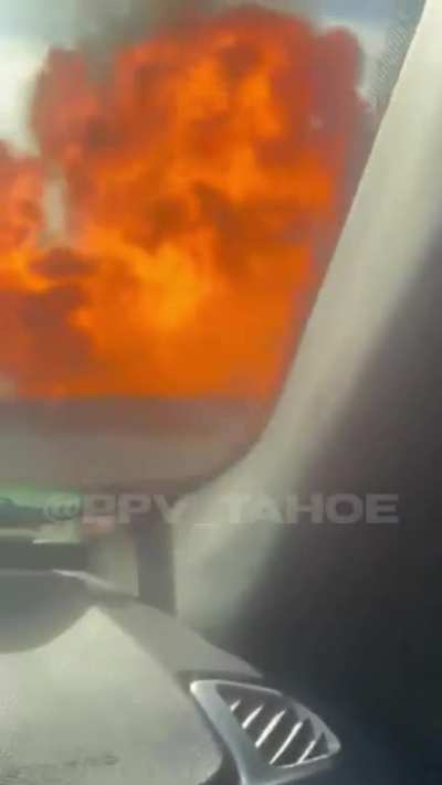 Car Fire on Route 15 in Connecticut