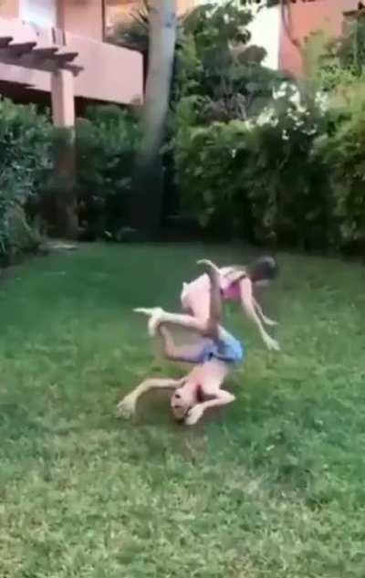 Kids like to play dangerously...