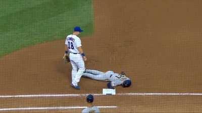 Adames dies after a pick-off attempt