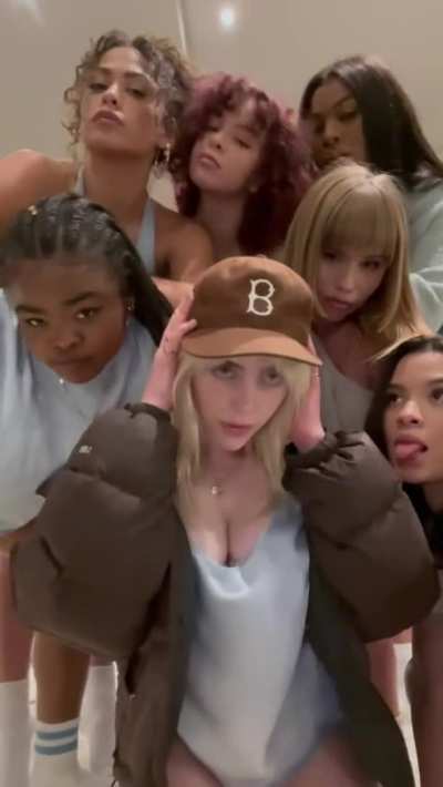 Billie Eilish teasing more of her boobs behind the scenes