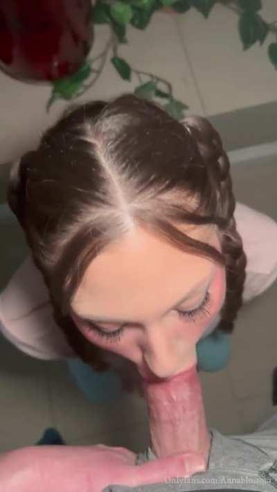 Sucking his cock after a night out