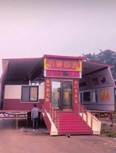 A legitimate pop up restaurant. 