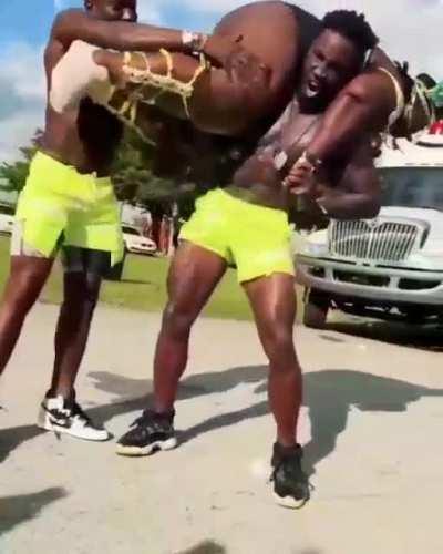 Lifting a person on your back