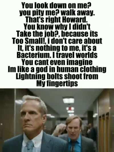 You Can't just put the actual dialouge in the meme and explain it in the title, youre just lazy and want karma