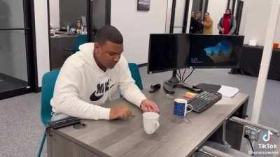 table drummer drumming