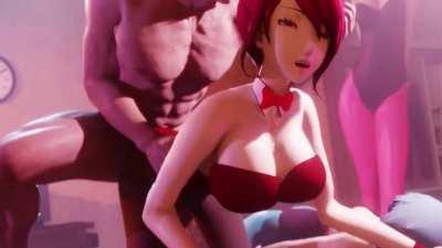 Mitsuru Kirijo, Fuuka Yamagishi and Yukari Takeba Foursome (Amateurthrowaway)[Persona]