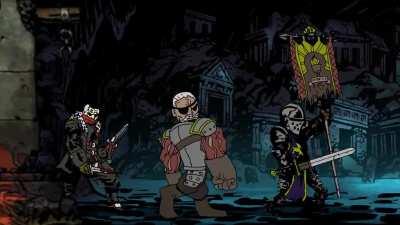 Me and the boys on our way to collect trinkets and kick some ass, and we're all out of trinkets.