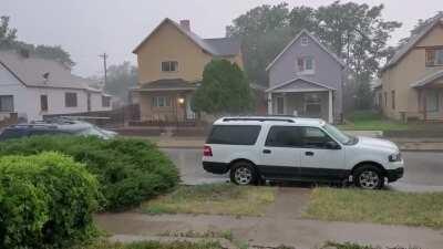 A rare storm for Pueblo, CO. They're not usually this heavy or long.