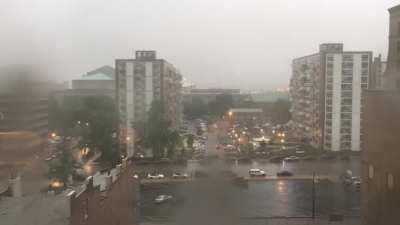 Timelapse of a nasty storm Downtown.