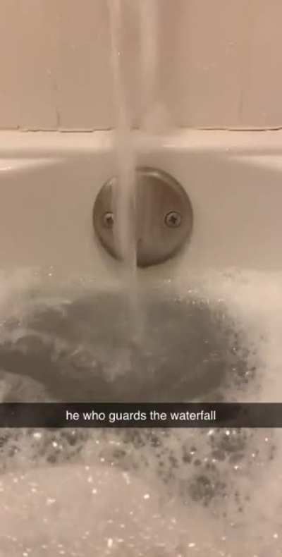 took my ambien, couldn’t fall asleep, had a scary trip, took a bath to calm down, made a friend.