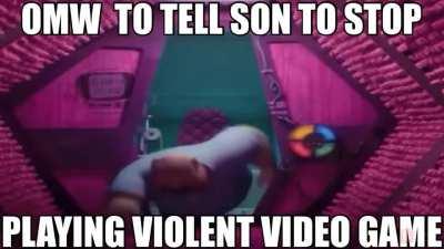 funny meatball dad plays among us