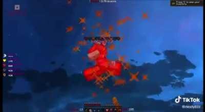 Insane minecraft pvp combo 😳