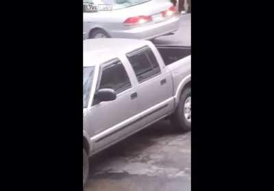 Attacking a person in a car