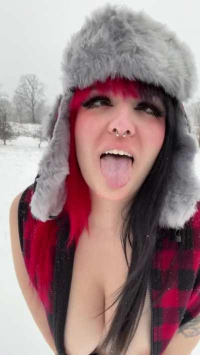 It might be cold outside but my mouth is extra warm