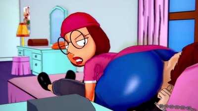 Meg farting on lucky guy