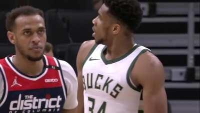 [Highlight] Westbrook hits the deck and Giannis fouls out