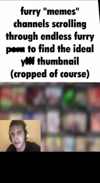 The joke is cropped porn