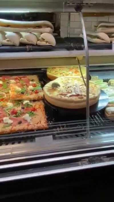 Buffet at Charles de Gaulle Airport. Paris, France.