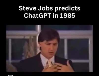 Steve Jobs predixta ChatGPT in 1985