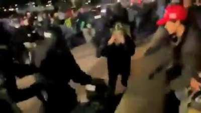 D.C. curfew being enforced. Proud Boys and Trump supporters are being arrested now.