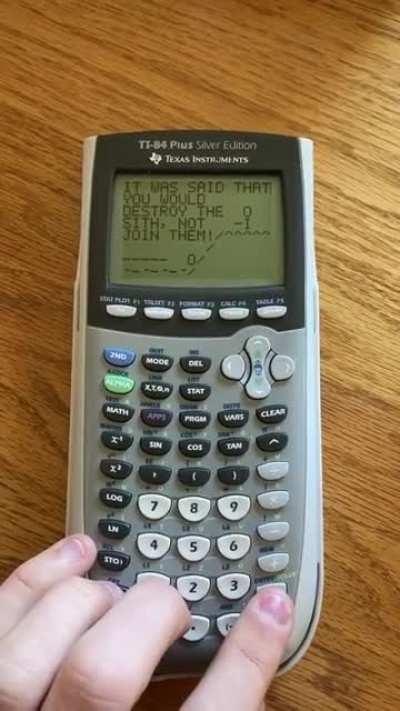 Only a Sith deals in absolute values