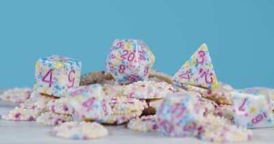 [OC] I made dice sets inspired by classic sweets
